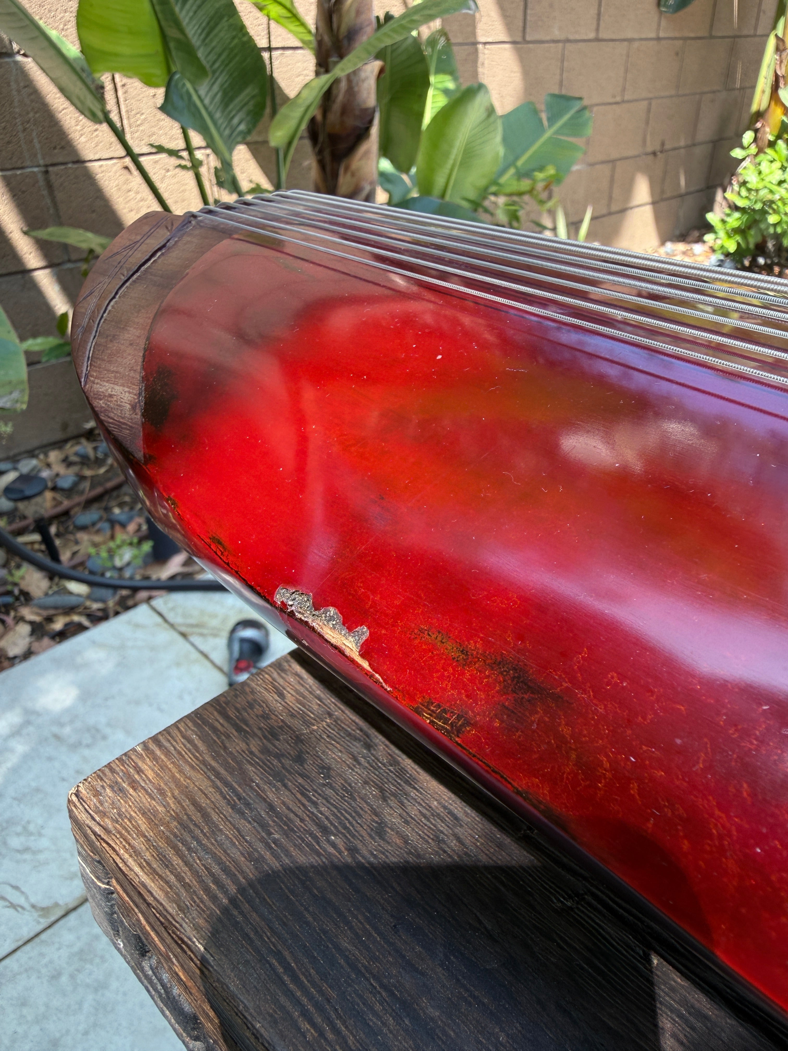Banana Leaf style guqin / Banana Leaf guqin